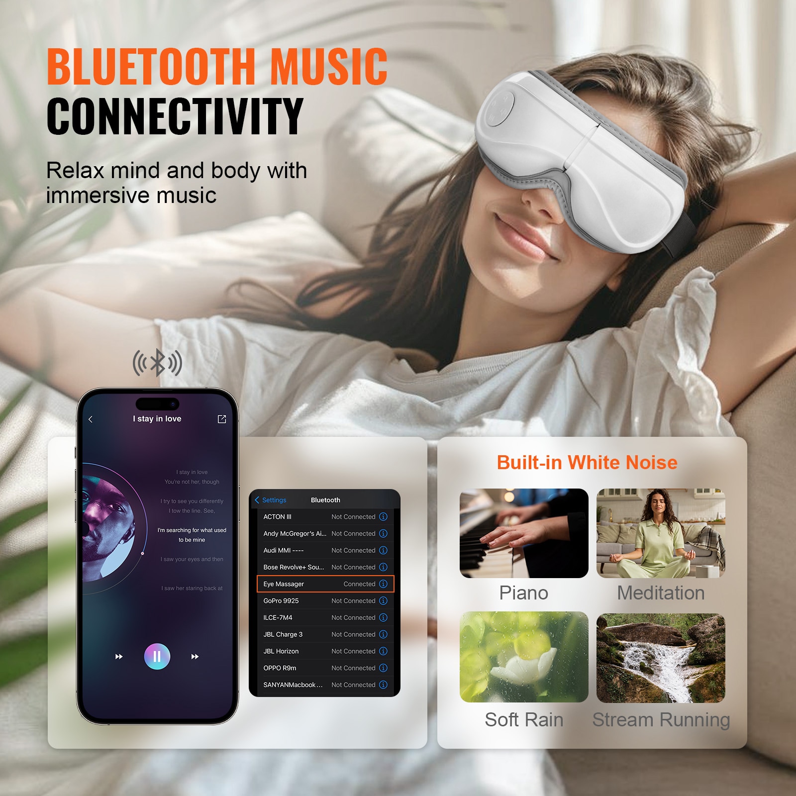 Heated Eye Massager Eye Care Device 5 Modes Bluetooth Music 180° Foldable_voghion.com